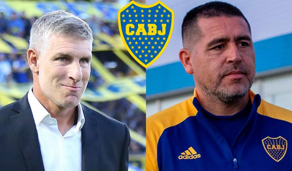 Palermo y Riquelme en Boca