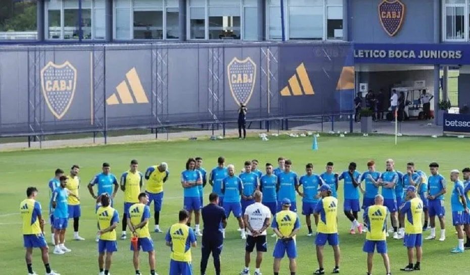 Entrenamiento de Boca con Diego Martinez