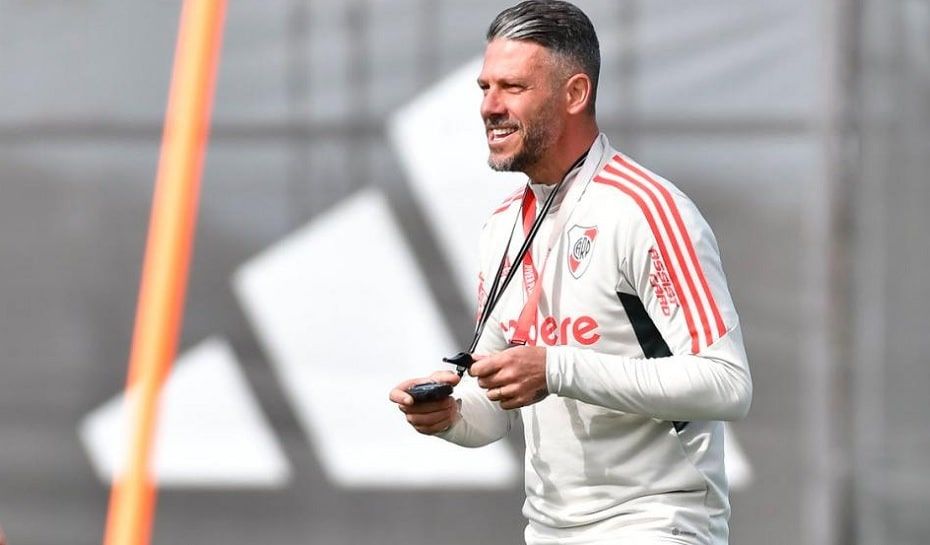 Demichelis entrenando a River Plate
