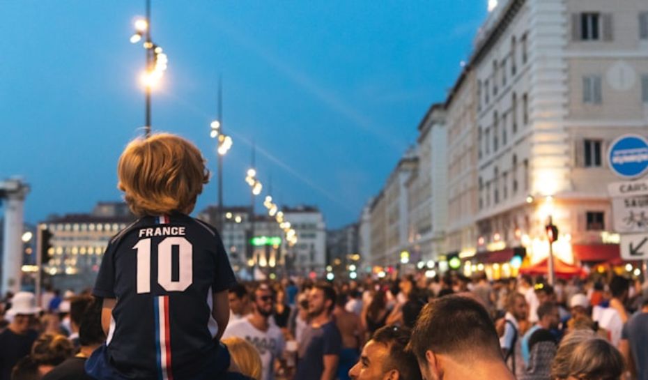 Festejo de hinchas de fútbol