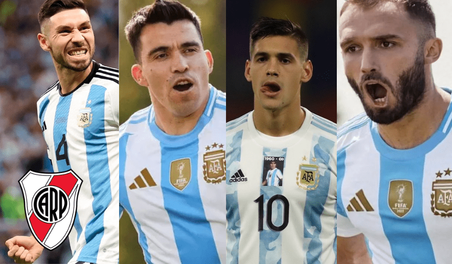 Jugadores de selección en River Plate