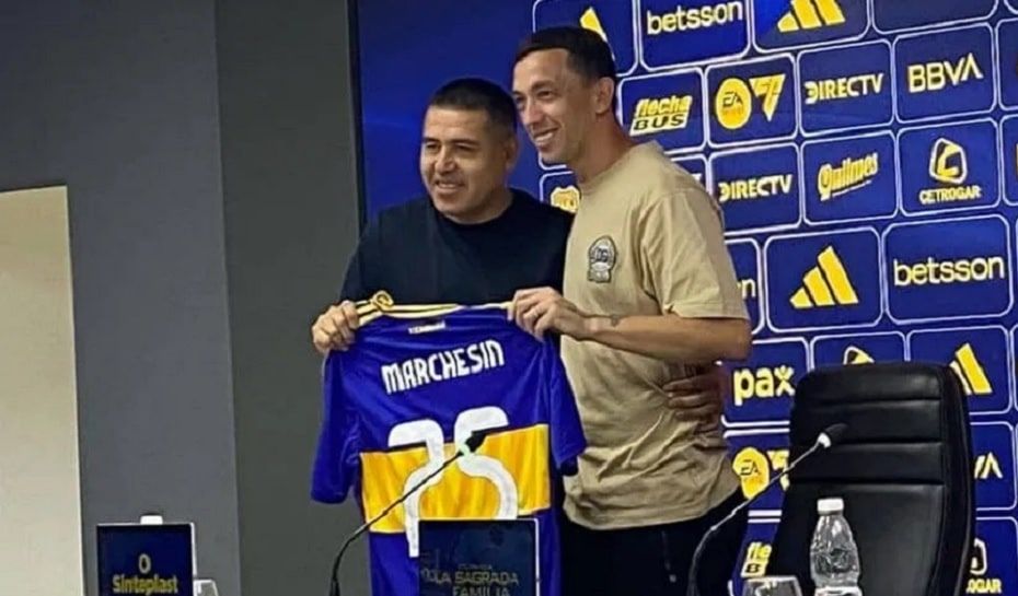 Presentación de Marchesín en Boca