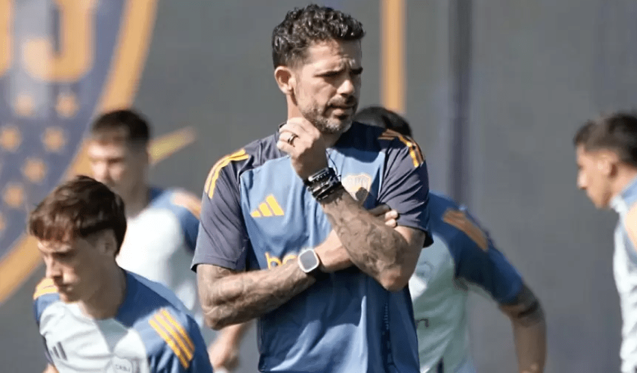Entrenamiento de Boca con Gago