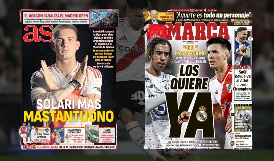 Diarios Españoles dicen que Mastantuono puede ir al Real Madrid