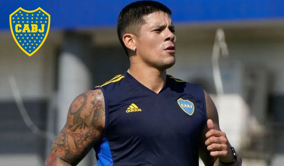 Entrenamiento de Marcos Rojo en Boca