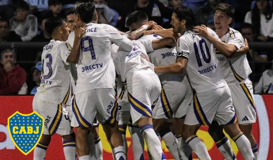 Triunfo y festejo de Boca Junirs