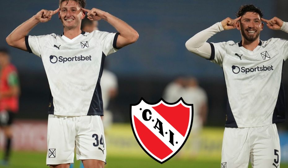 Festejo de gol de Independiente