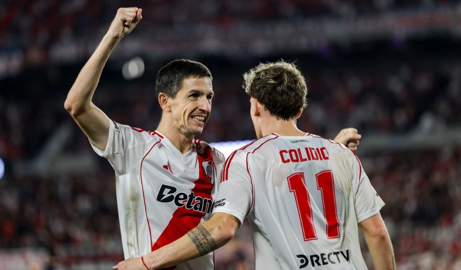 Festejo de Nacho Fernandez y Colidio en River