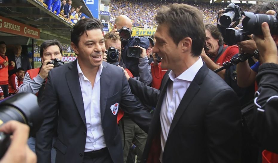 Gallardo y Guillermo Barros Schelotto