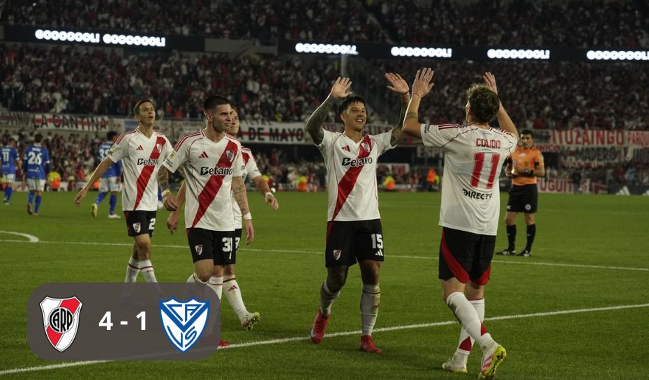 Triunfo de River VS Vélez