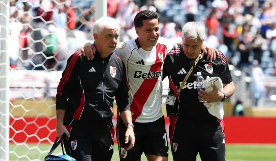 Driussi saliendo lesionado