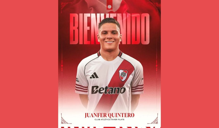 Bienvenida de Juanfer Quintero en RIver