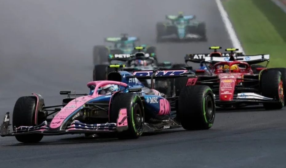 Colapinto en Alpine corriendo en la Formula 1