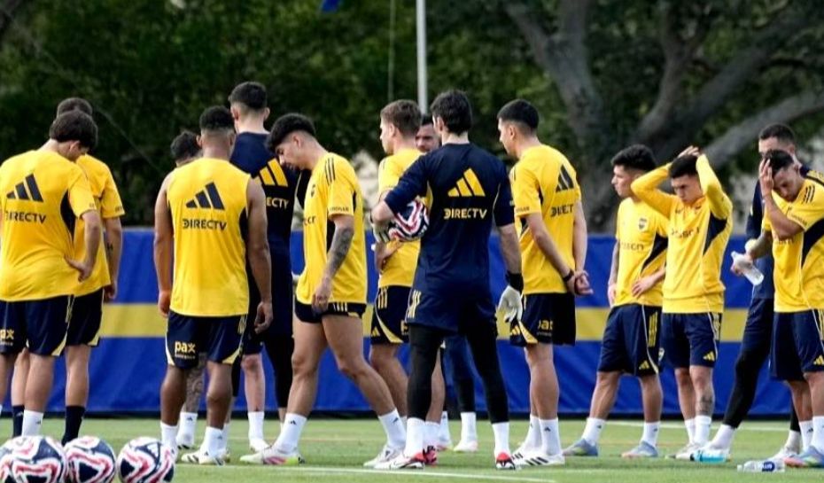 Entrenamiento y charla en Boca
