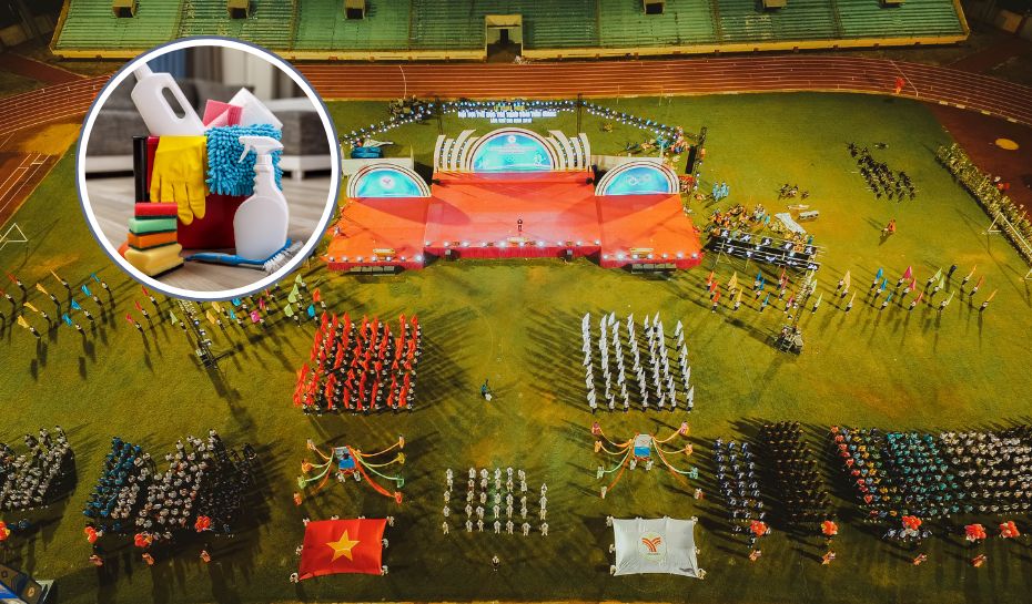 Limpieza en eventos deportivos