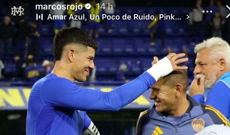 Posteo de Rojo contra Boca