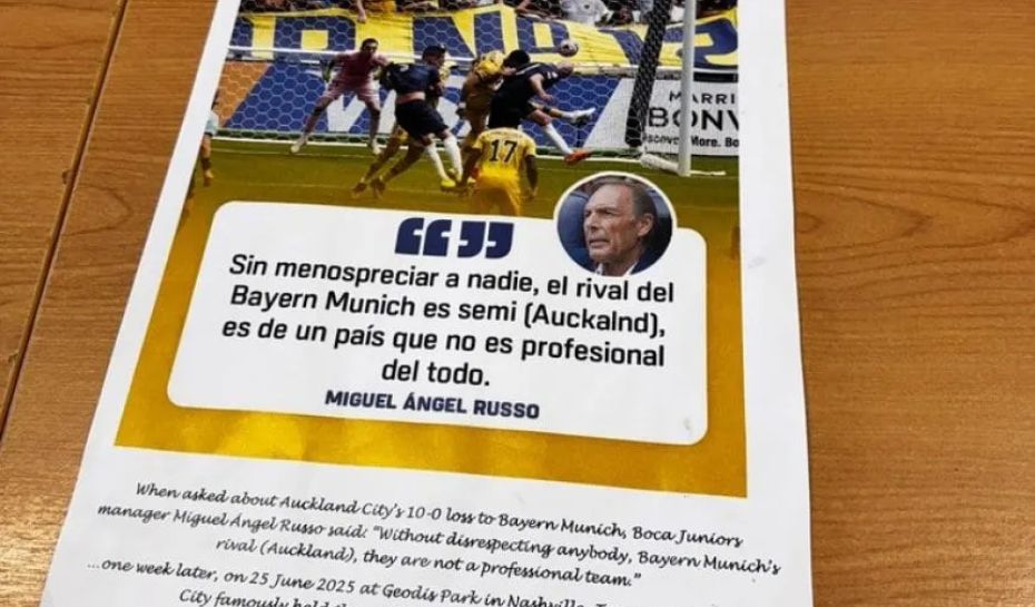 La burla del Auckland a Boca