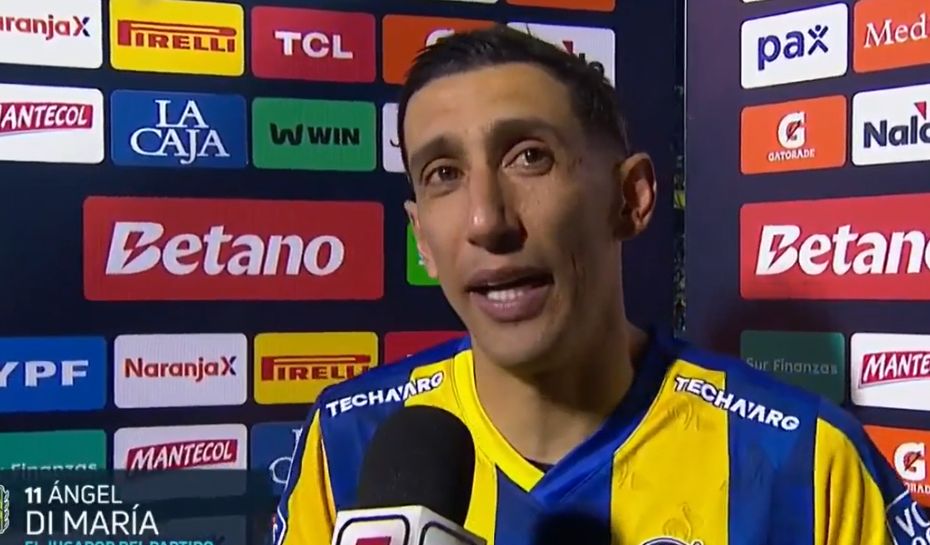 Di Maria emocionado luego del triunfo en el clásico