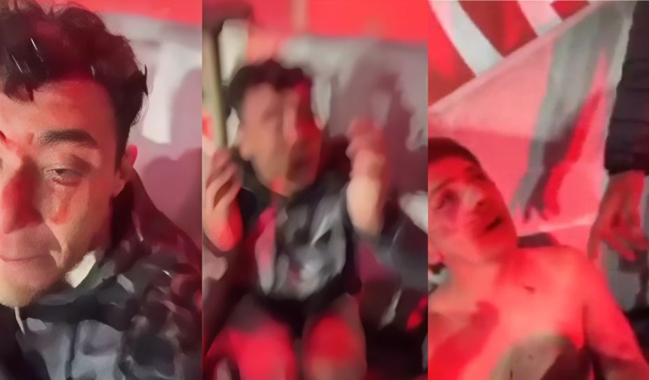 Hinchas de la U de Chile atacado