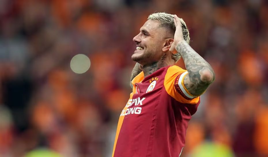 Festejo de gol de Icardi en Galatasaray