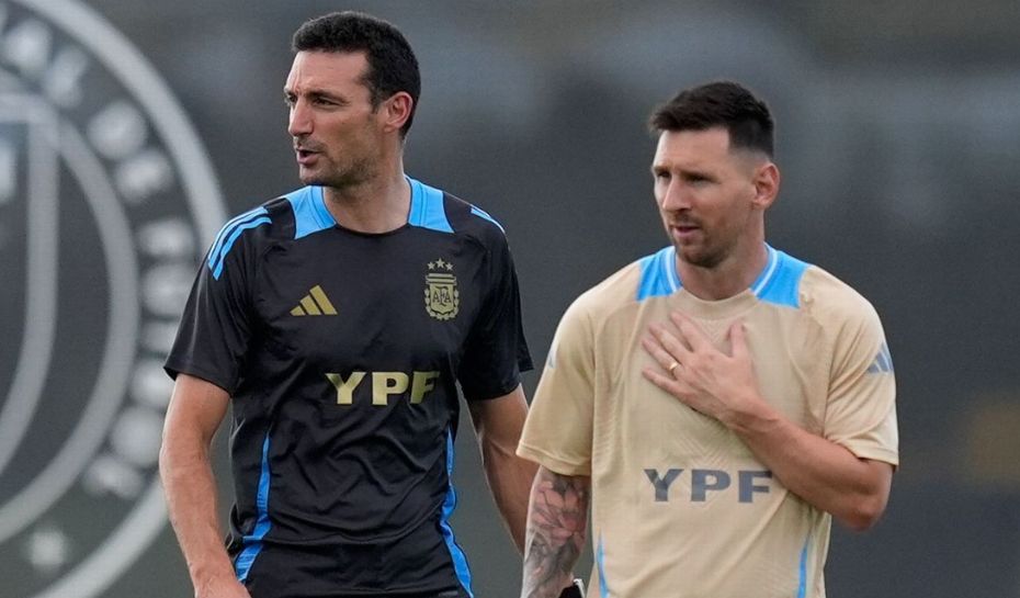 Messi y Scaloni juntos en la Selección Argentina