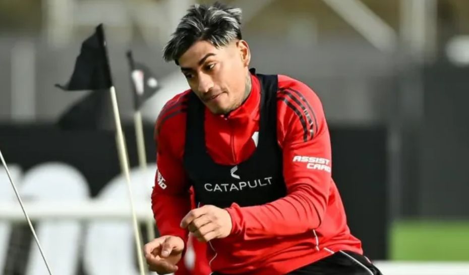 Portillo entrenando en River