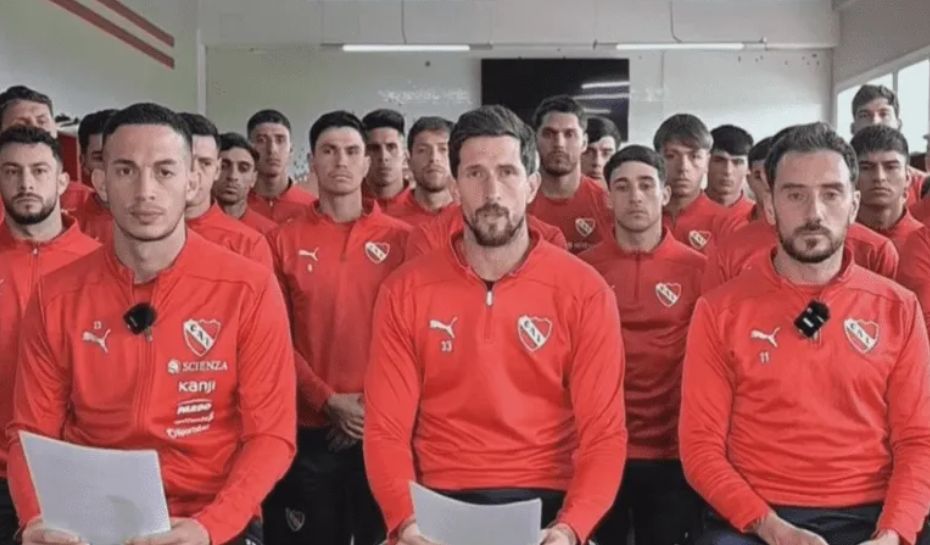 Comunicado de los jugadores de Independiente por los incidentes