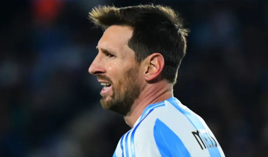 Messi llorando en la Selección Argentina