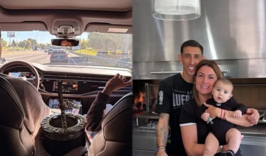 Paredes yendo a visitar a Di Maria