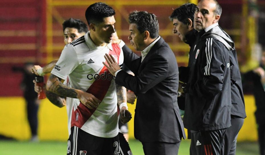 Gallardo junto a Enzo Perez