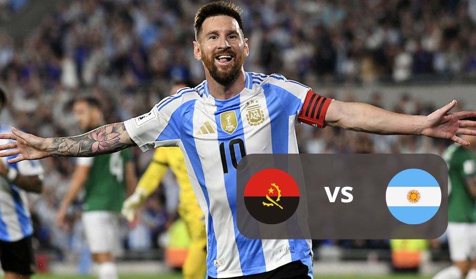 Argentina enfrenta a Angola por un amistoso internacional