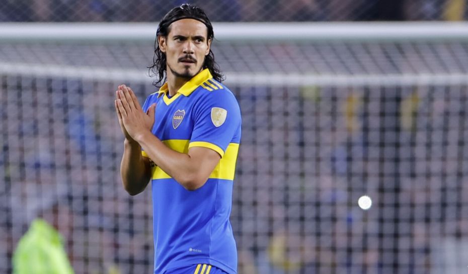 Cavani pidiendo perdón a los hinchas de Boca