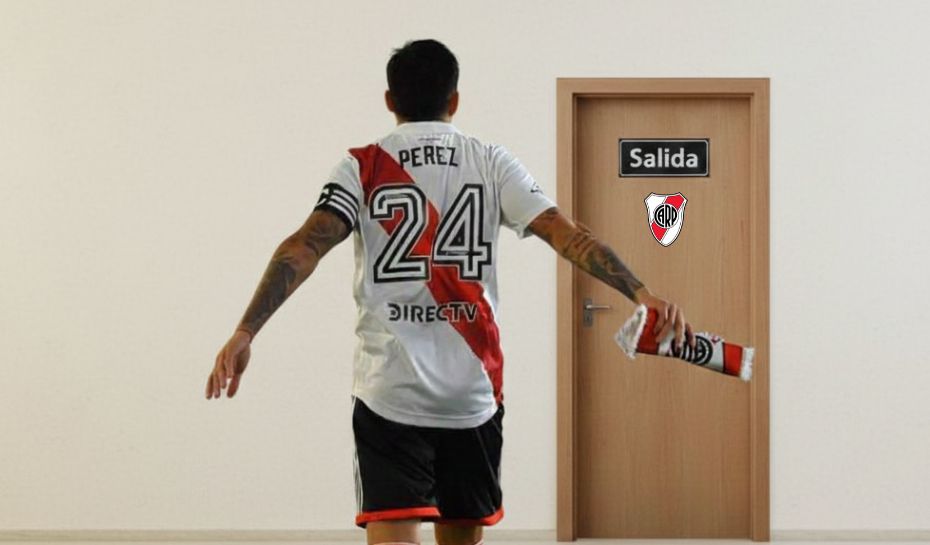 Enzo Pérez yéndose de River Plate