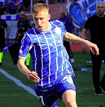 Santino Andino jugando para Godoy Cruz