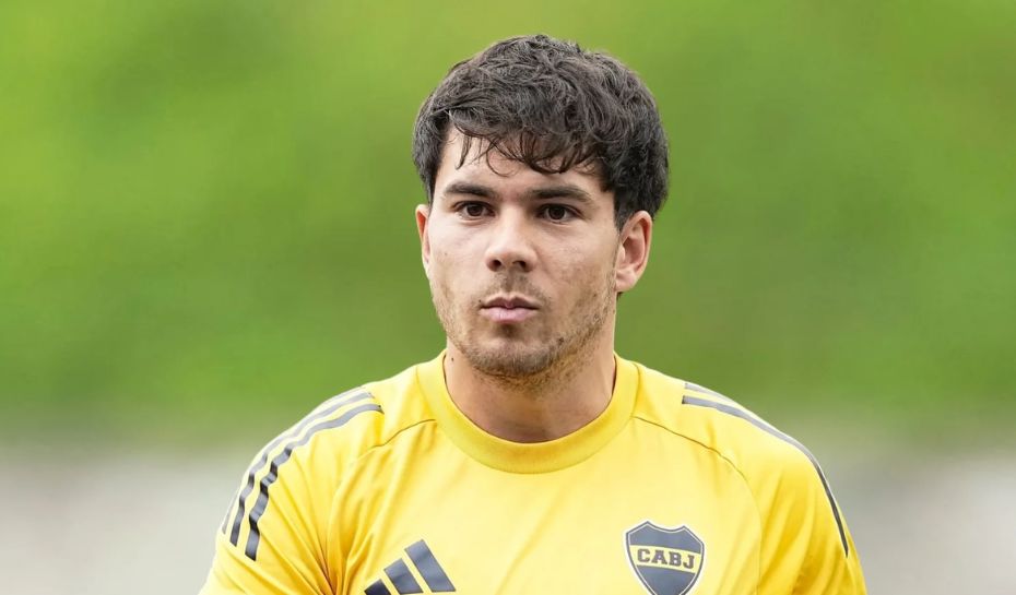 Blondel en entrenamiento de Boca