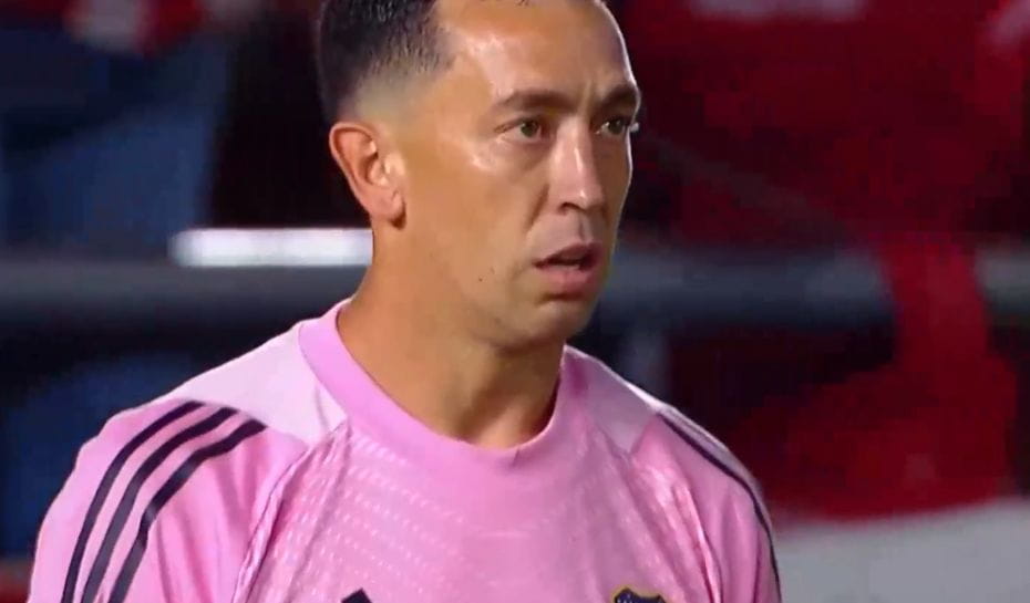 La reacción de Marchesín tras el gol de Estudiantes