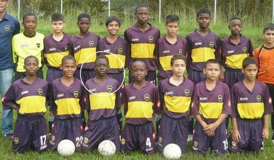 Cetré con el equipo de Boca Juniors de Cali