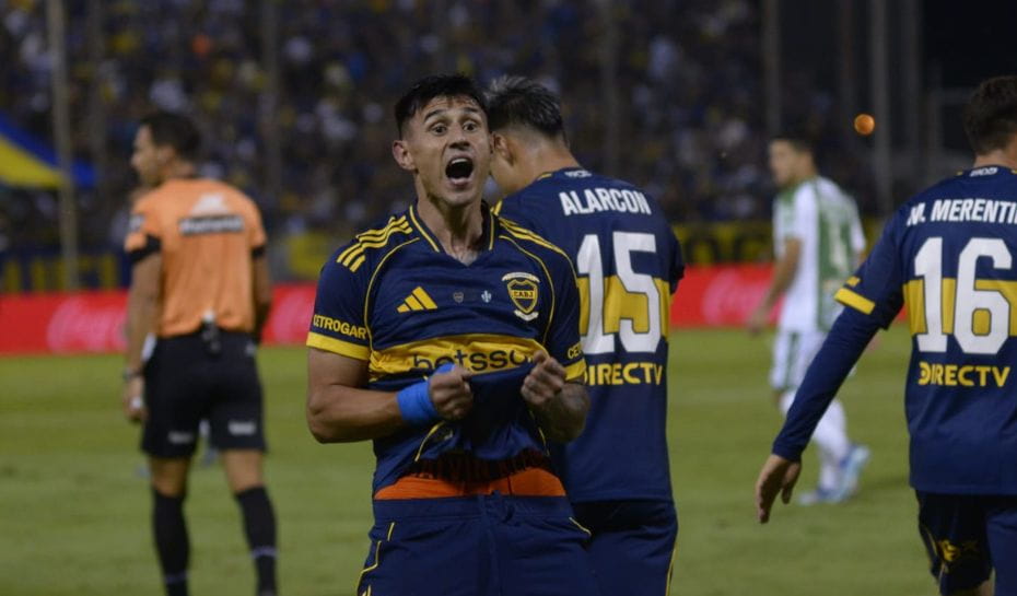 Bareiro marcó su primer gol con Boca (Foto: Pablo Yapura)