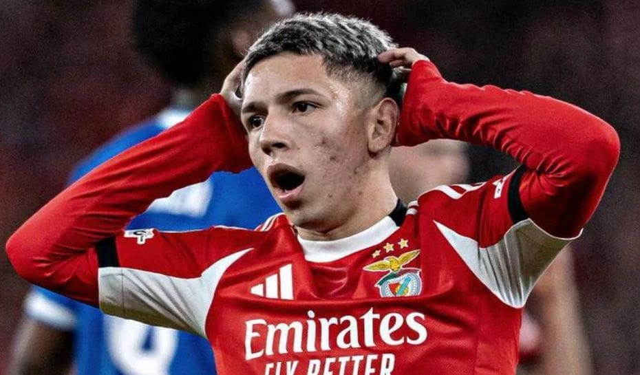 El lamento de Prestianni en Benfica