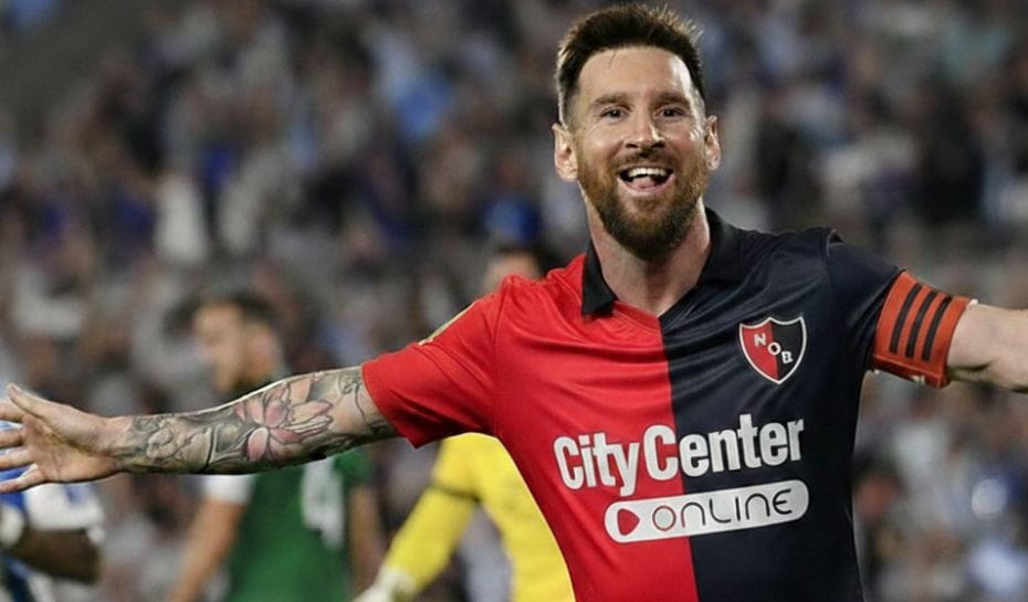 Messi con la camiseta de Newell's