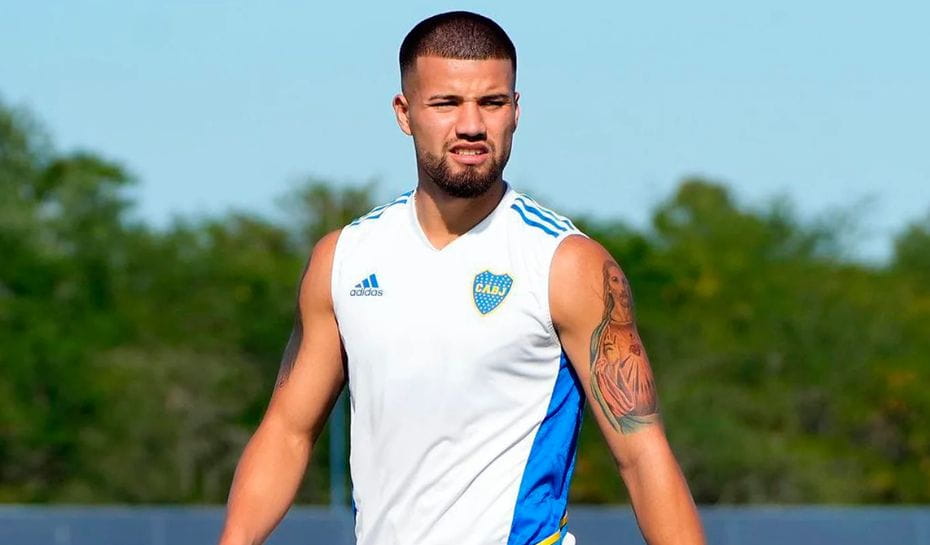 Weigandt en entrenamiento de Boca