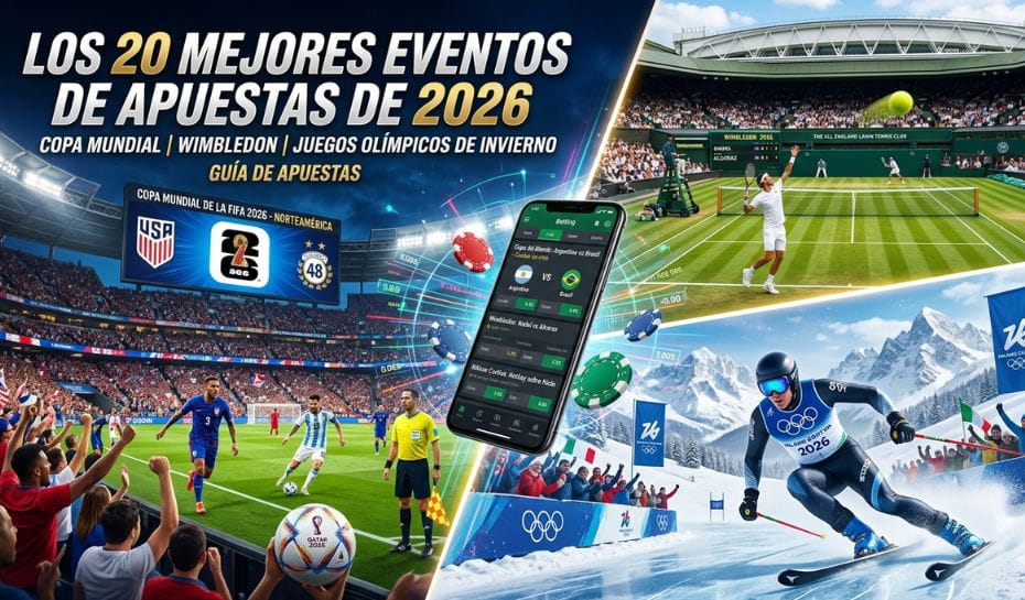 Guía visual: mejores eventos de apuestas deportivas 2026