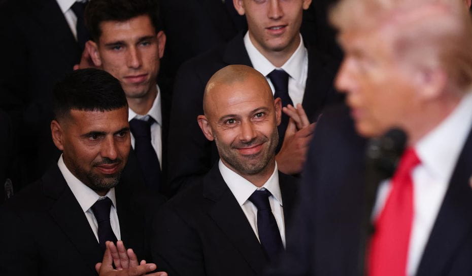 Mascherano y Trump en Casa Blanca