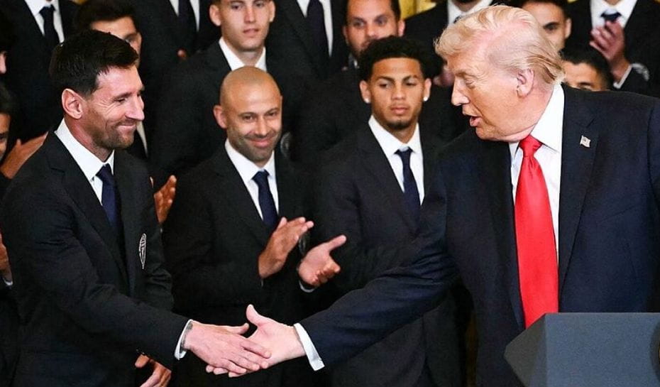 Messi y Trump juntos en Casa Blanca