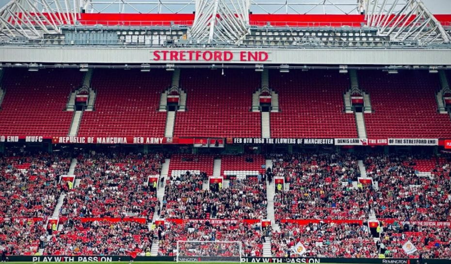 La tribuna Stretford End