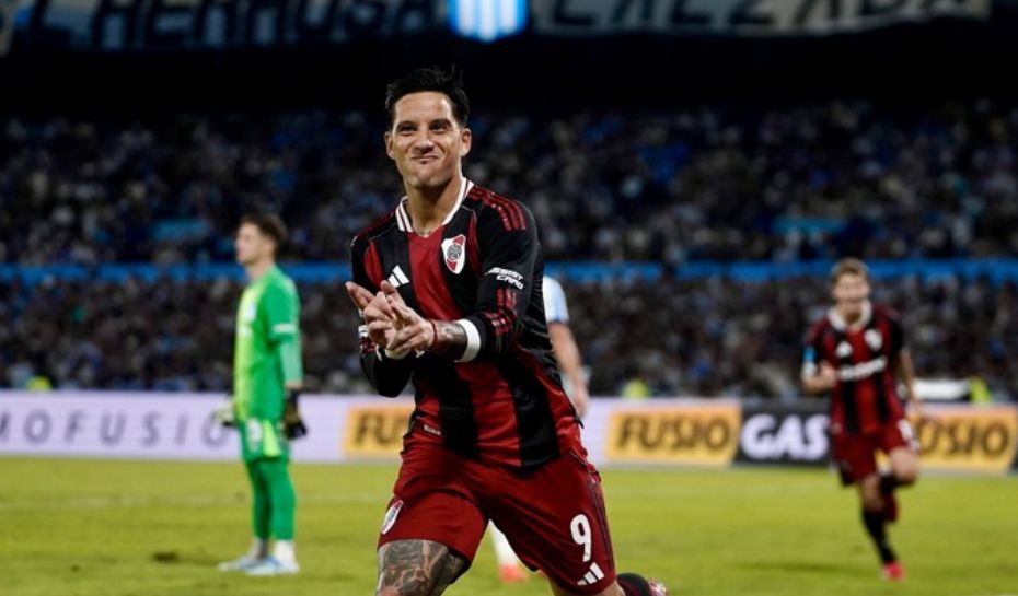 Driussi festejó en el triunfo de River