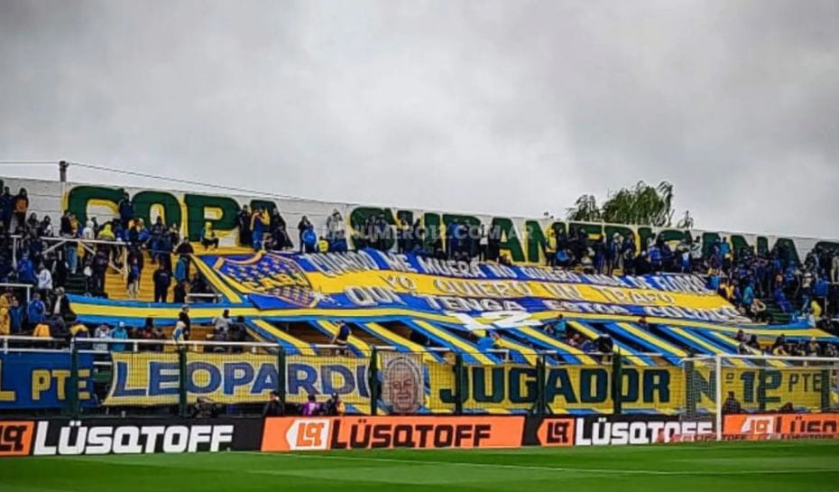 Hinchada de Boca en Florencio Varela