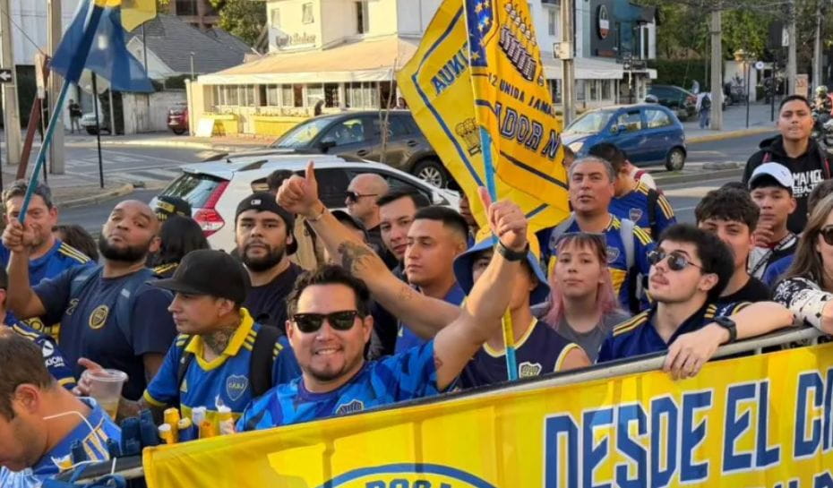 Hinchas de Boca en Chile