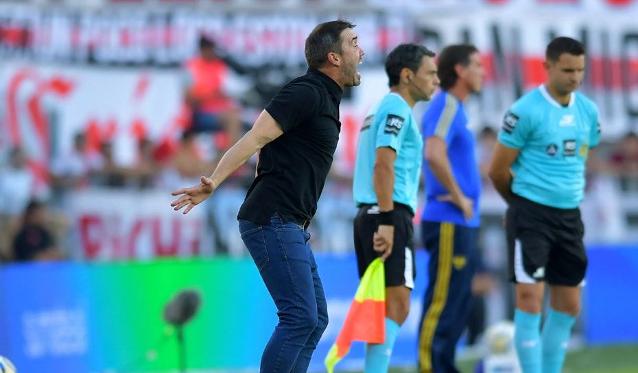 La calentura de Coudet en el Monumental