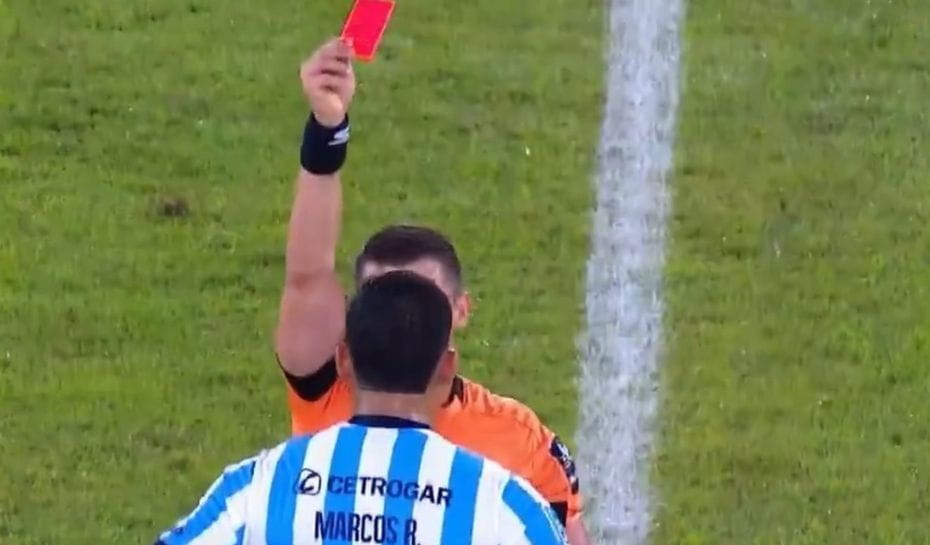 Rojo fue expulsado en el clásico contra River